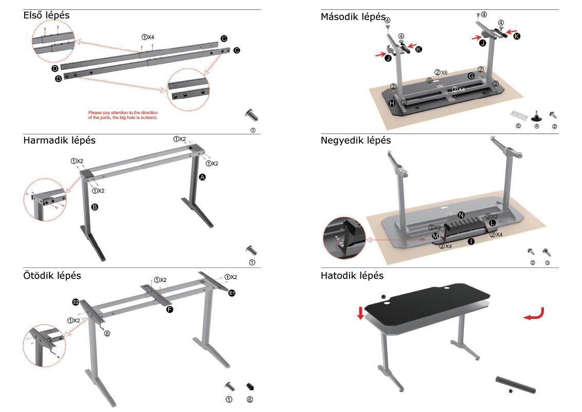 Összeszerelési útmutató